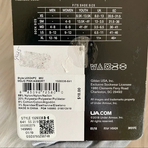 Under Armour Run Socks - Picture 7 of 7